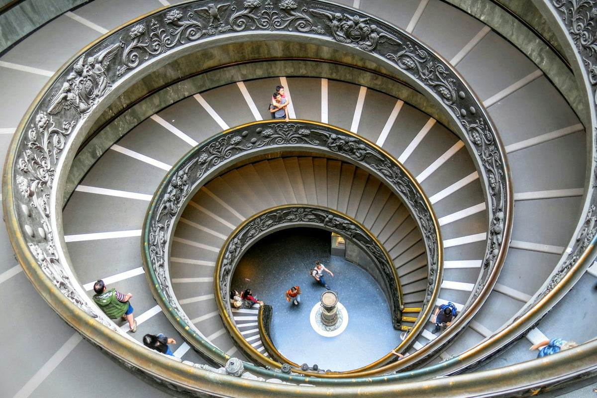 Escalera de caracol de los Museos Vaticanos