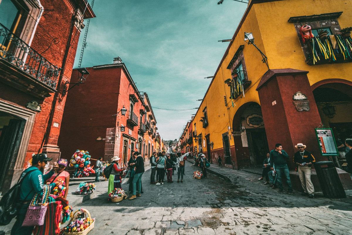 Calle de adobe en Santa Fe