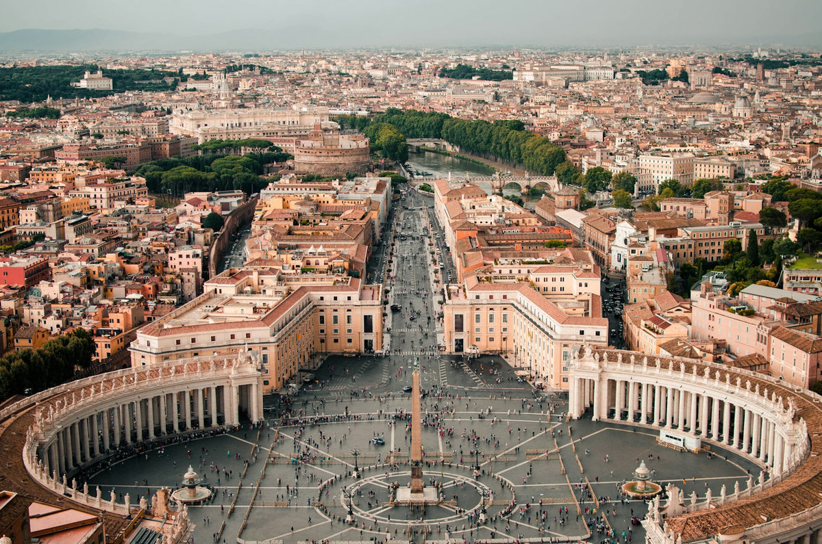 Vista aérea de la plaza de San Pedro