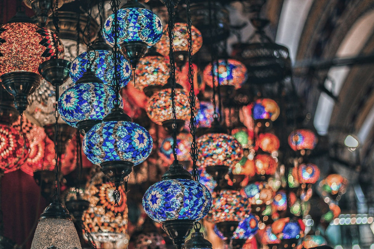 Lámparas en el Gran Bazar de Estambul