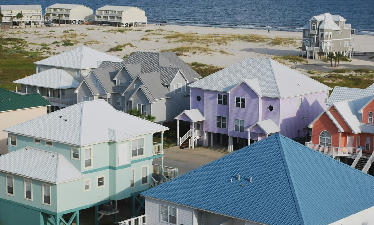 Casas frente a la playa en Gulf Shores