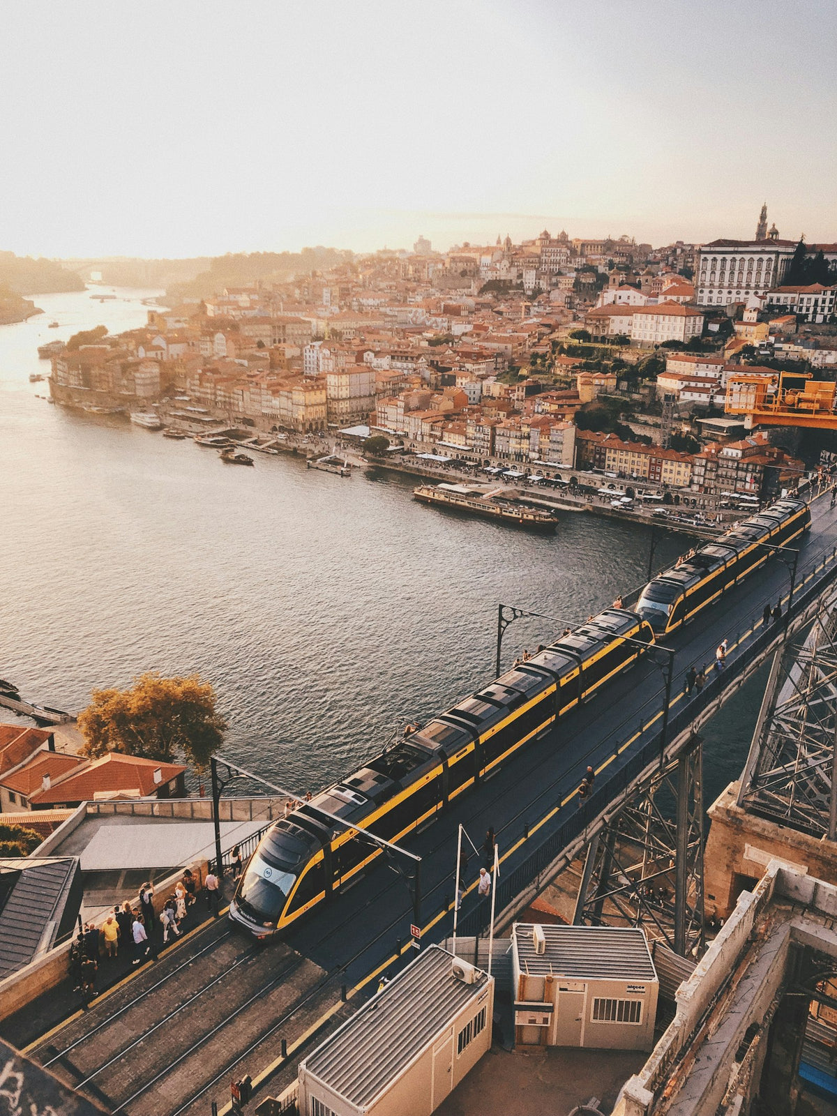 Oporto y el río Duero desde el aire