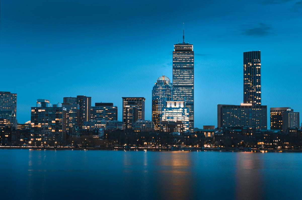 Skyline de Boston de noche