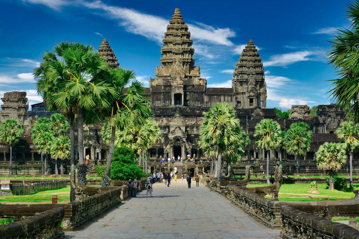 Camino de piedra hacia Angkor Wat