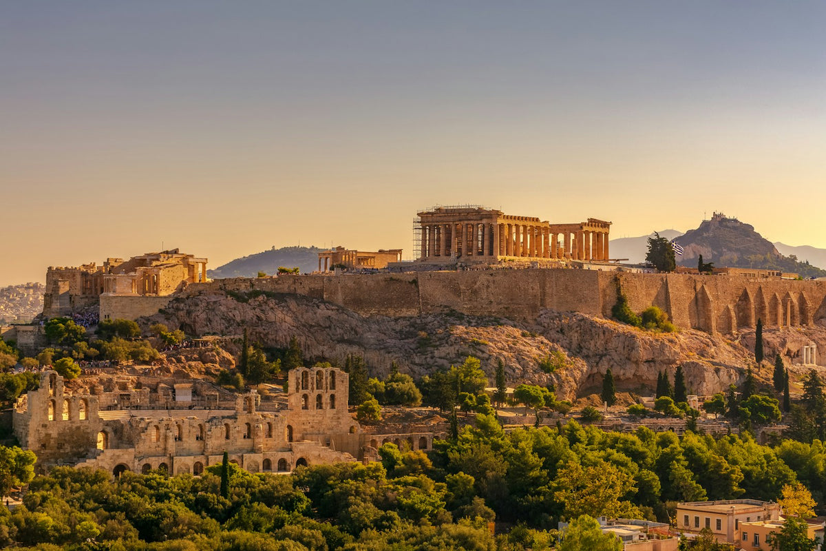 Acrópolis de Atenas desde la colina de Filopapo