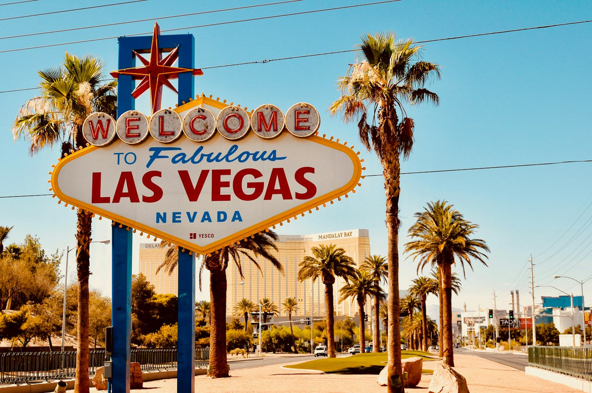 Cartel de bienvenida a Las Vegas