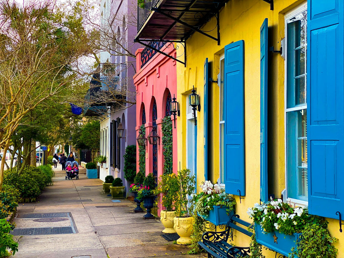 Casas de colores de Charleston