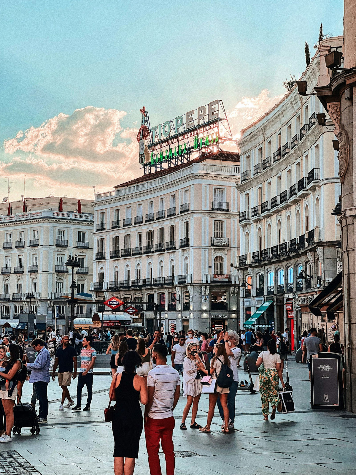 El cartel de Tío Pepe en la Puerta del Sol