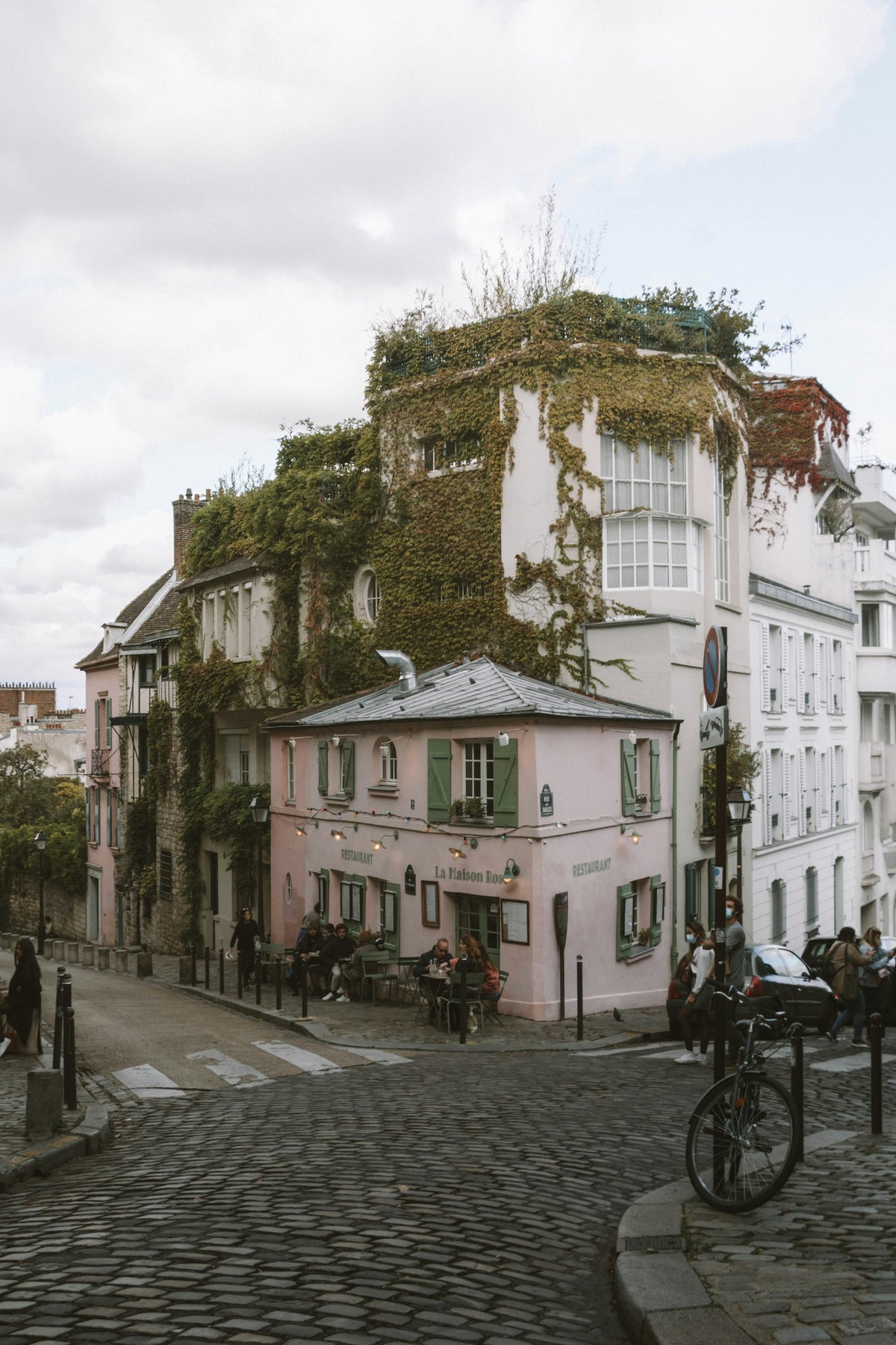 La Maison Rose en Montmartre, París