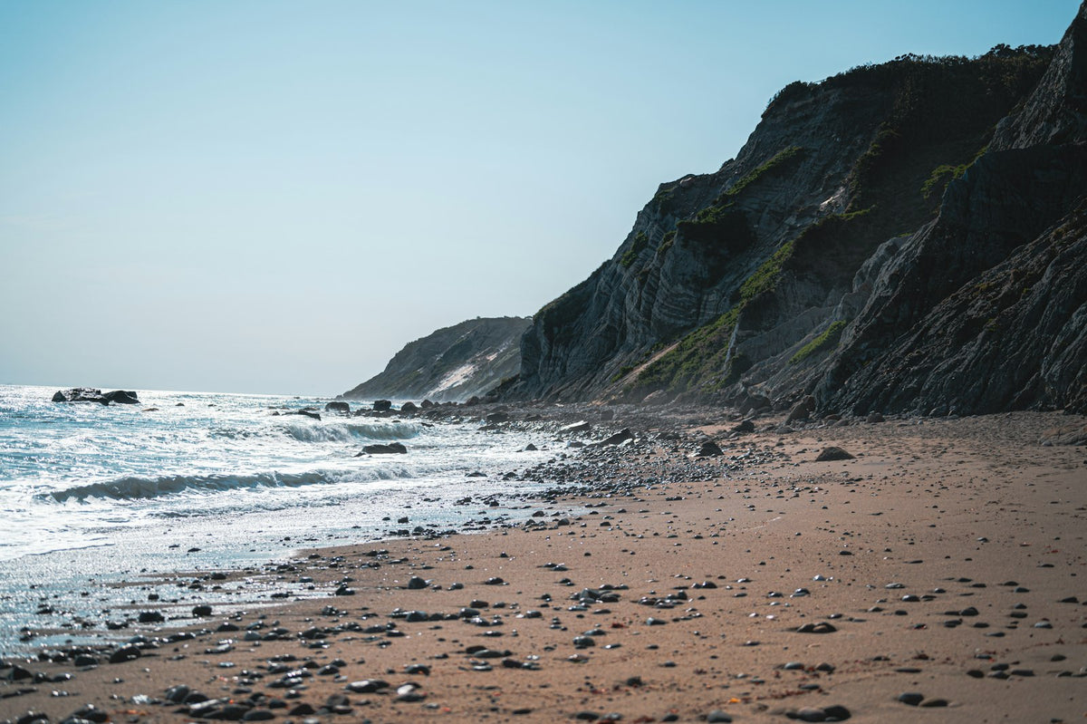 Playa y acantilados de Block Island
