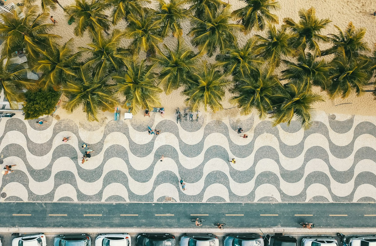 Paseo ondulado de Copacabana