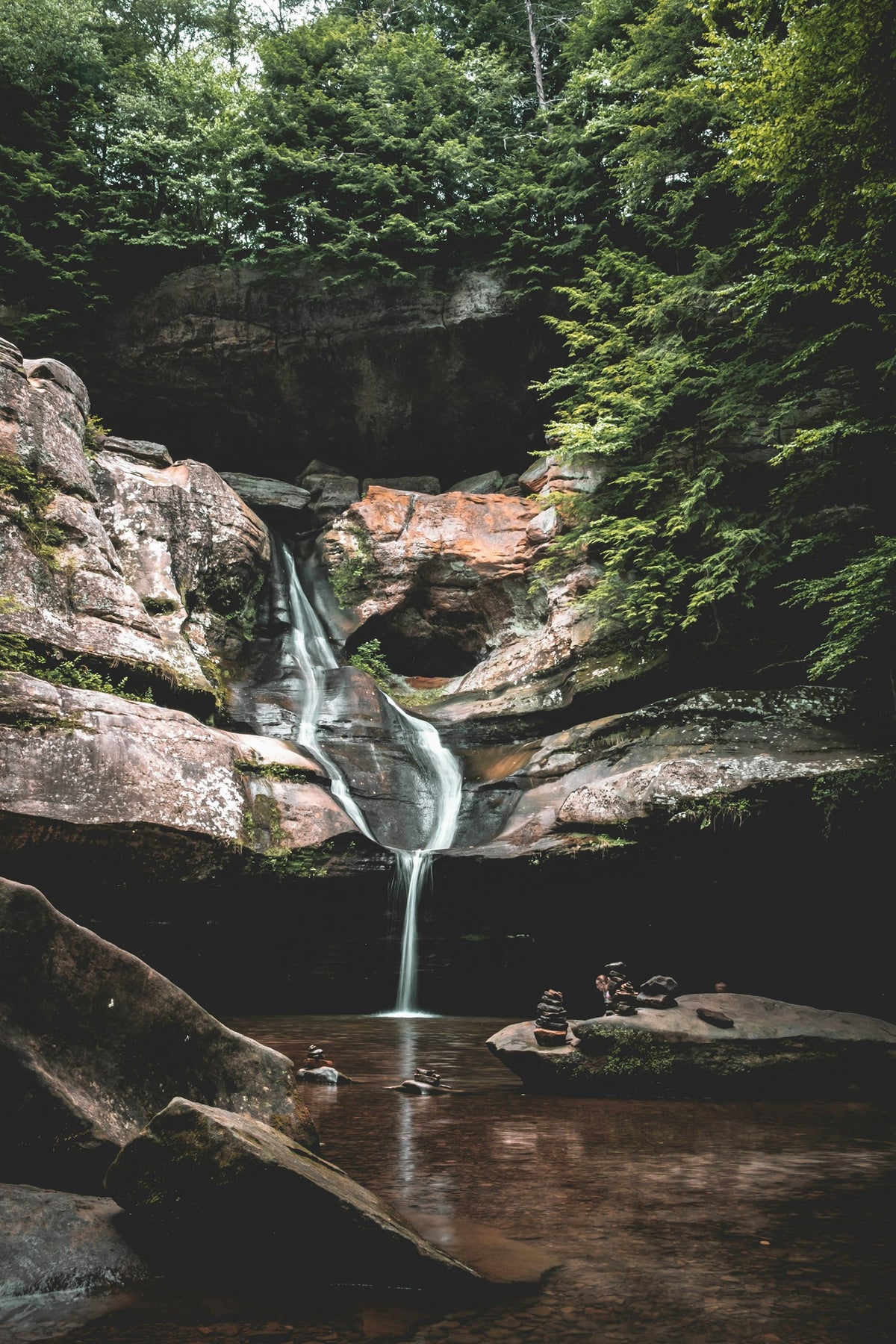 Cascada en Hocking Hills