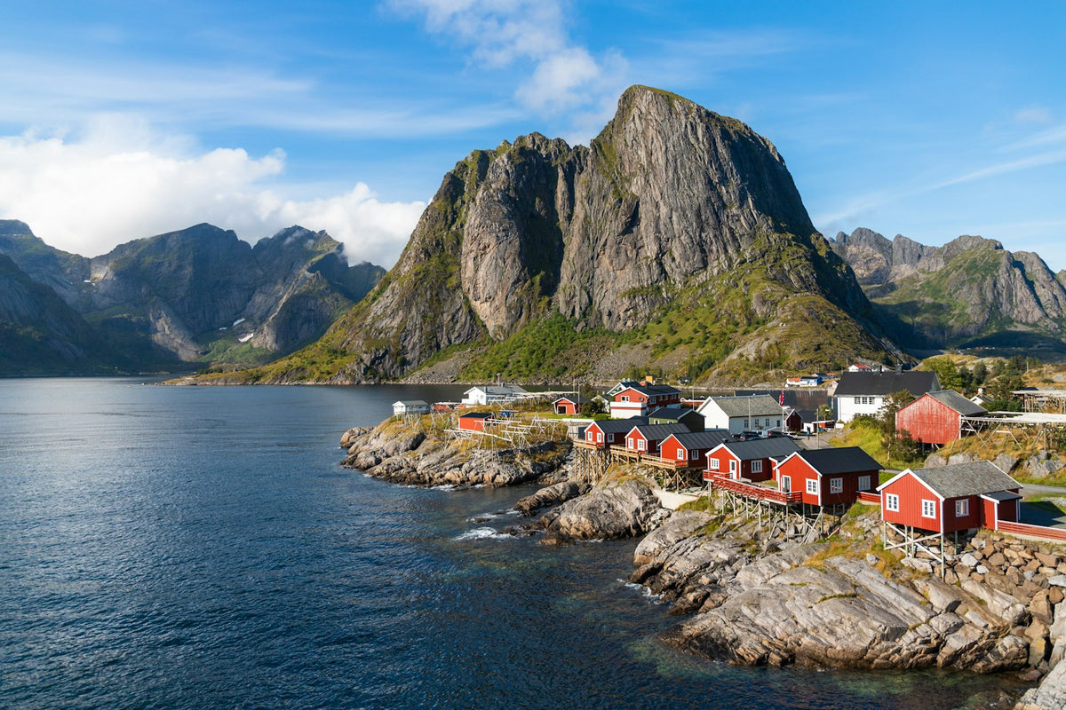 Pueblo pesquero en las islas Lofoten