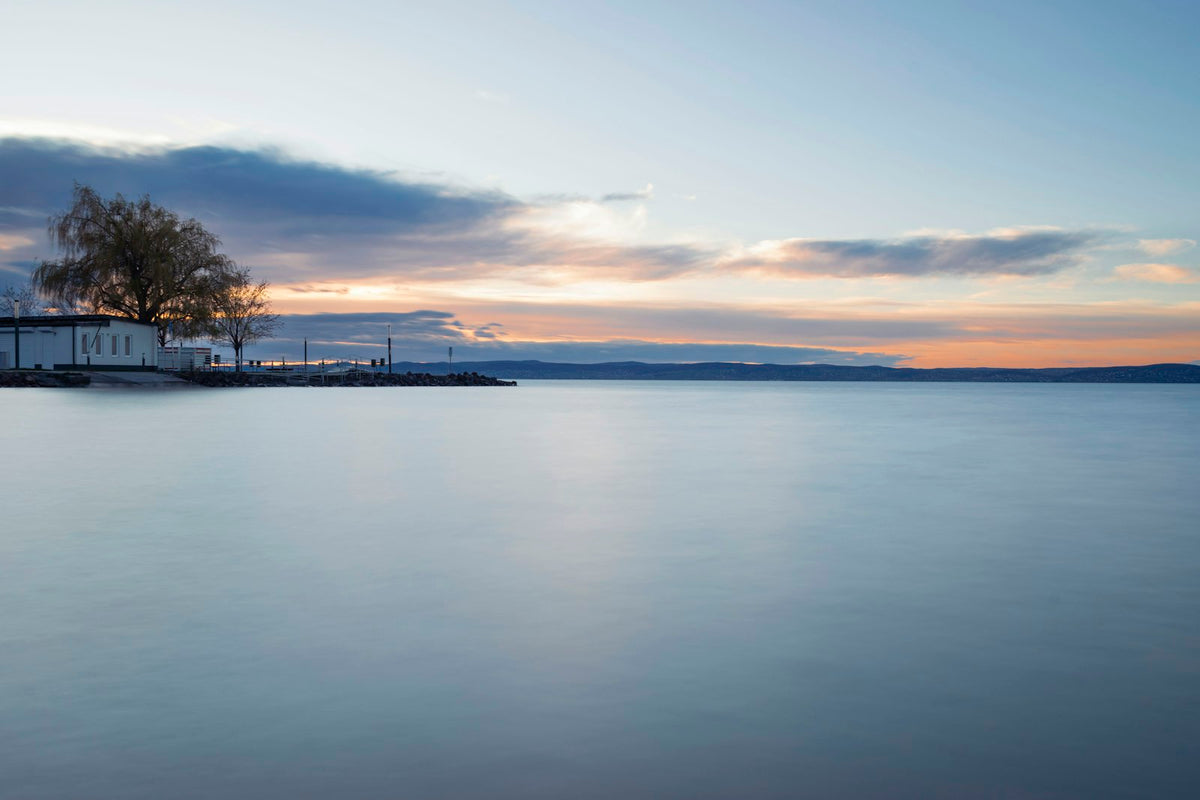Atardecer en el lago Balaton