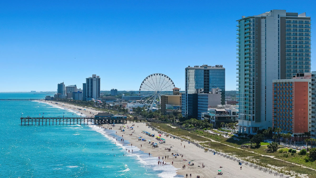 Playa y noria de Myrtle Beach