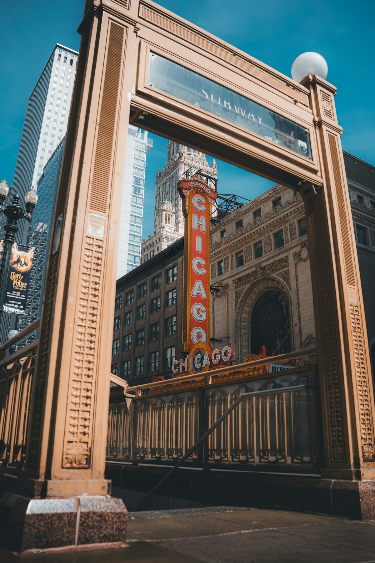 Letrero del Chicago Theatre