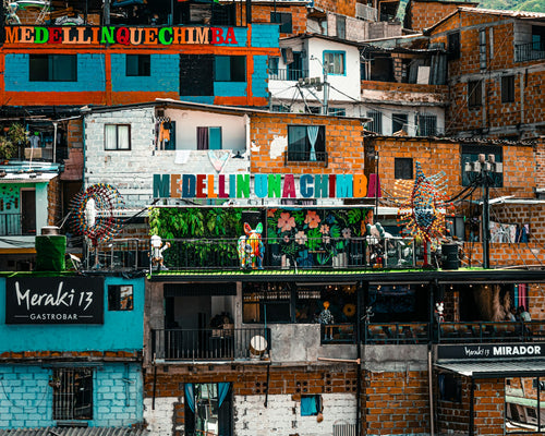 Casas de colores de la Comuna 13